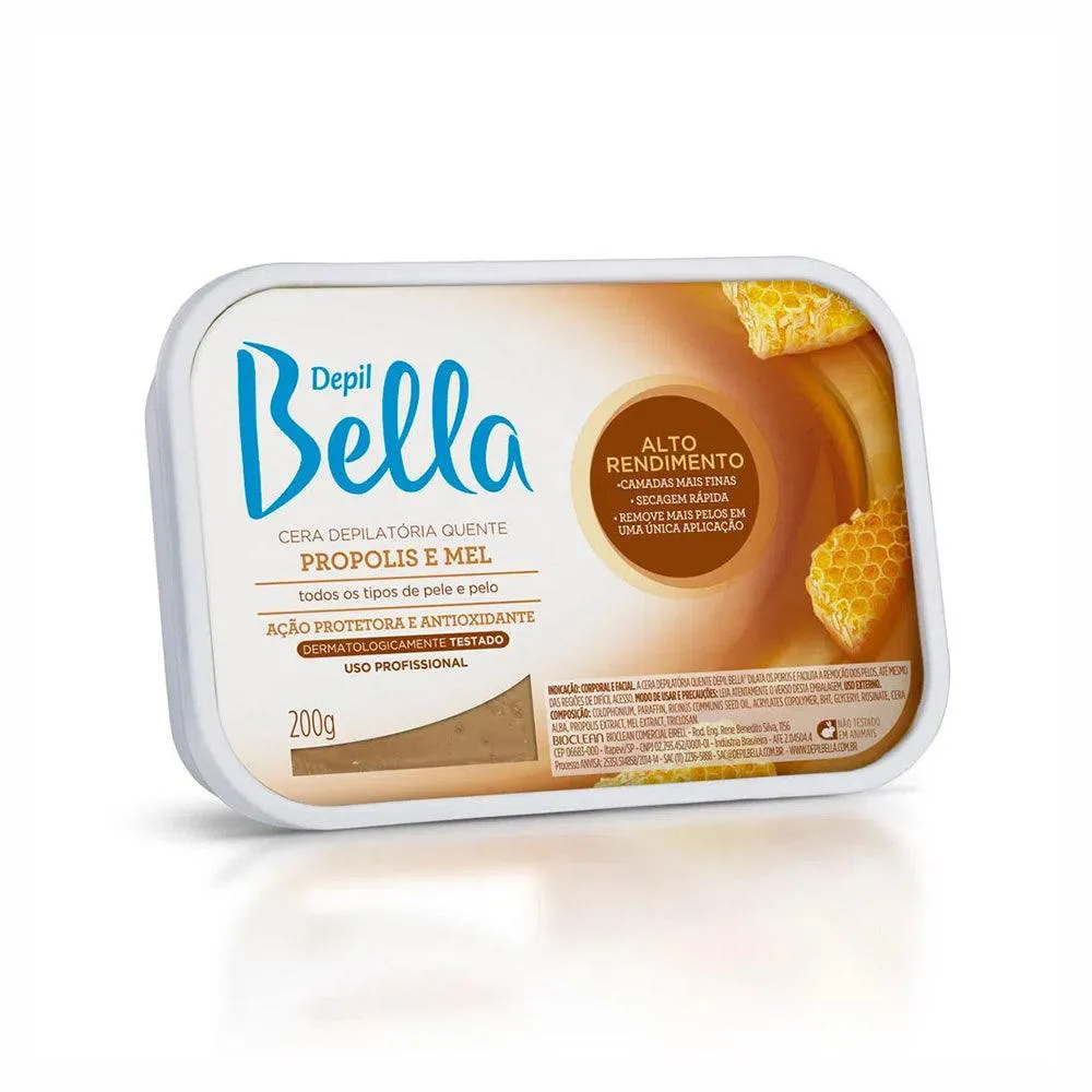 Cera Quente Depilatória Depil Bella Propólis 200G