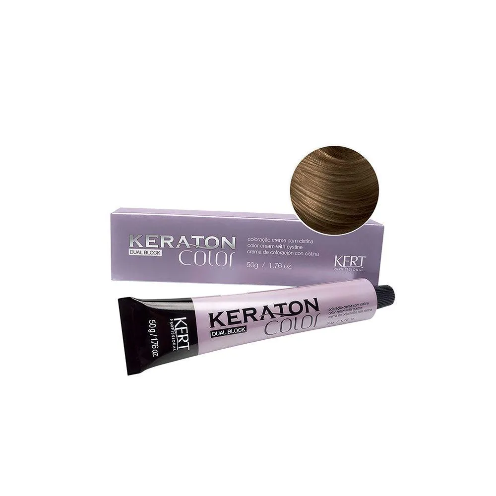 Tintura Keraton Color Dual Block 7 Louro Médio