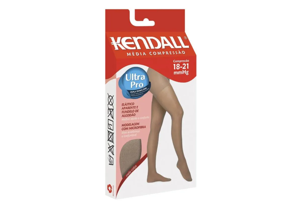 Meia Calça Kendall Média Compressão com Ponteira 18-21mmhg Mel G