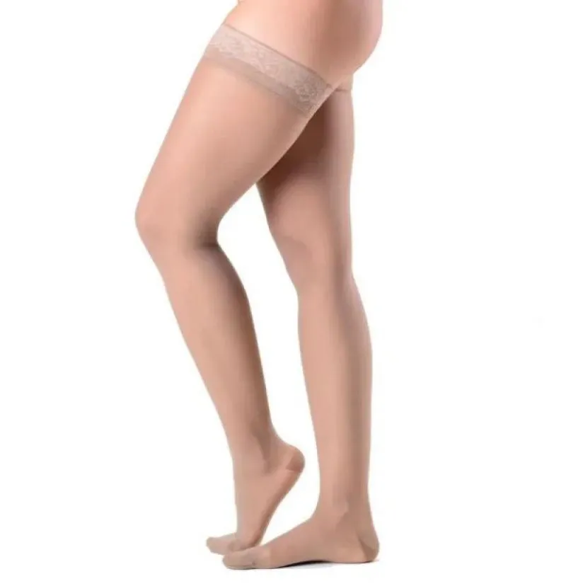 Meia Coxa 782b Ever Sheer Ponteira Normal Fechada Sigvaris P Bege