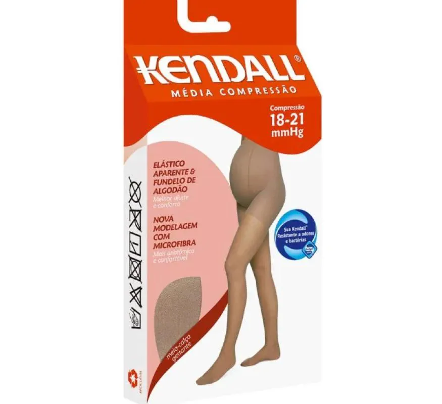 Meia-calça Gestante Kendall Média Compressão com Ponteira Gg