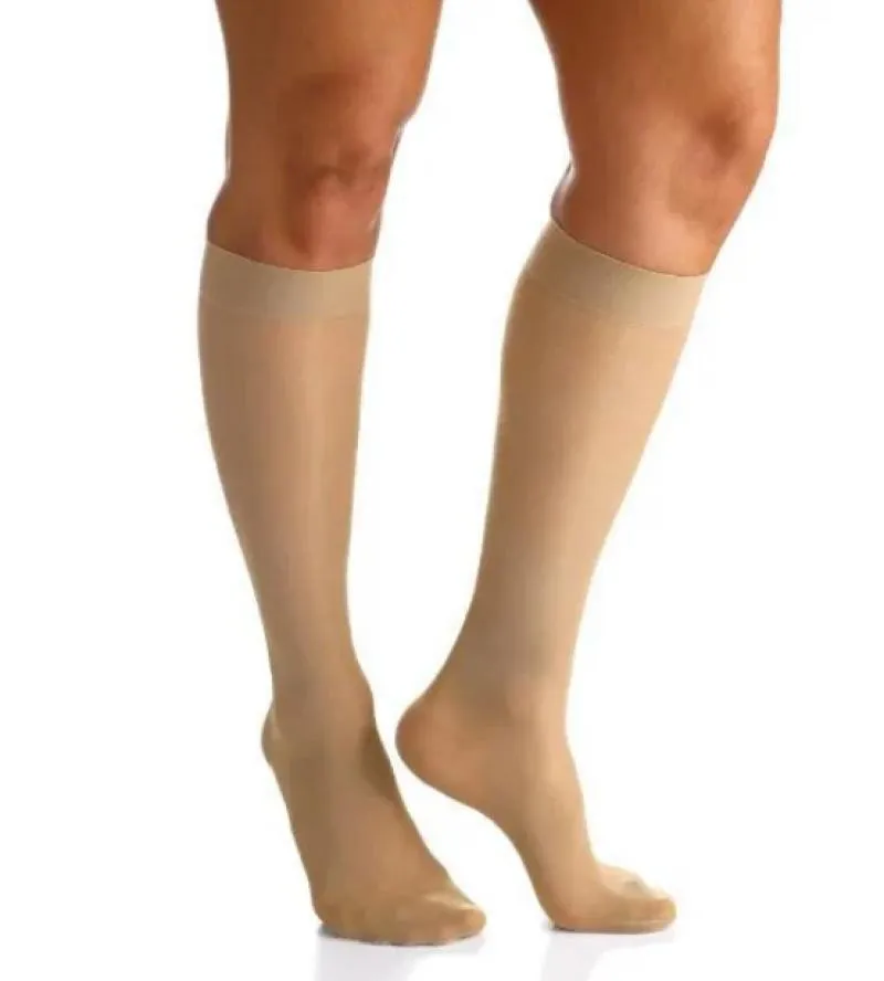 Meia Panturrilha 12ob Audace 15-20mmhg com Ponteira Bege Sigvaris G