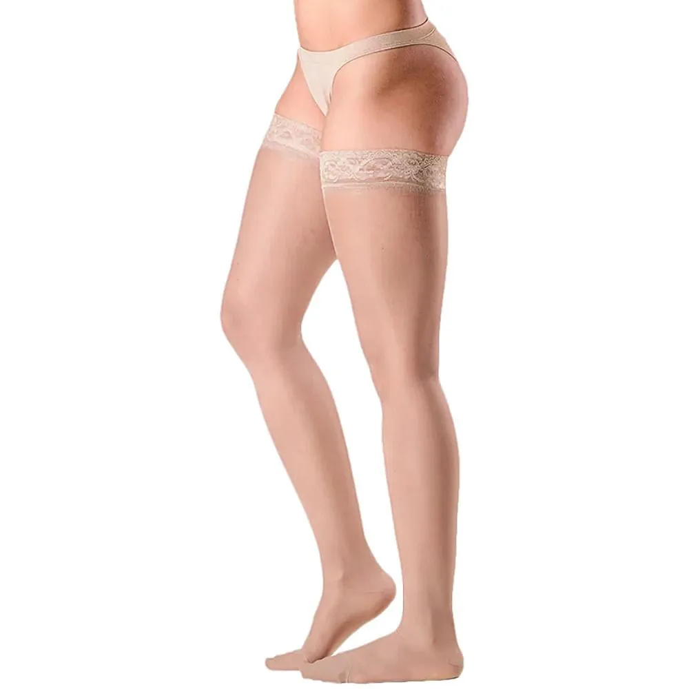 Meia 7/8 Sigvaris Audace 15-20mmhg Fechada Natural Tam 2