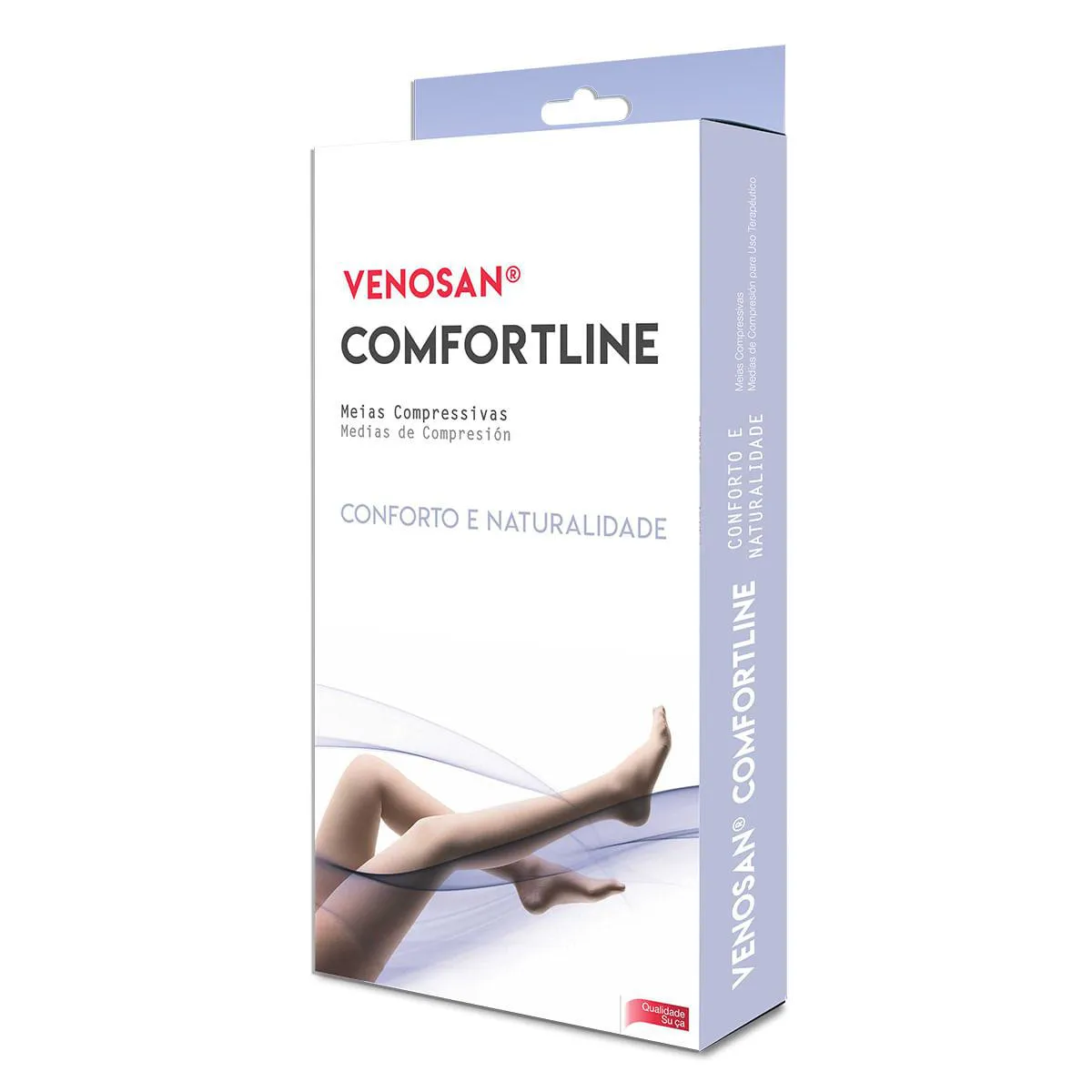 Meia 7/8 Cinta Comfortline 30-40mmhg Direito Bege Curta G