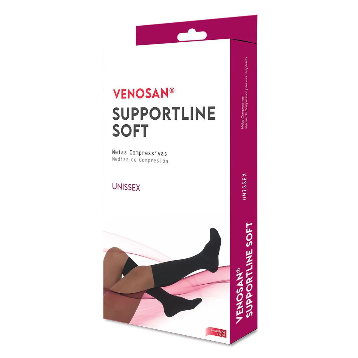 Meia 3/4 Supportline Soft Venosan 18-22mmhg Marrom Tam P