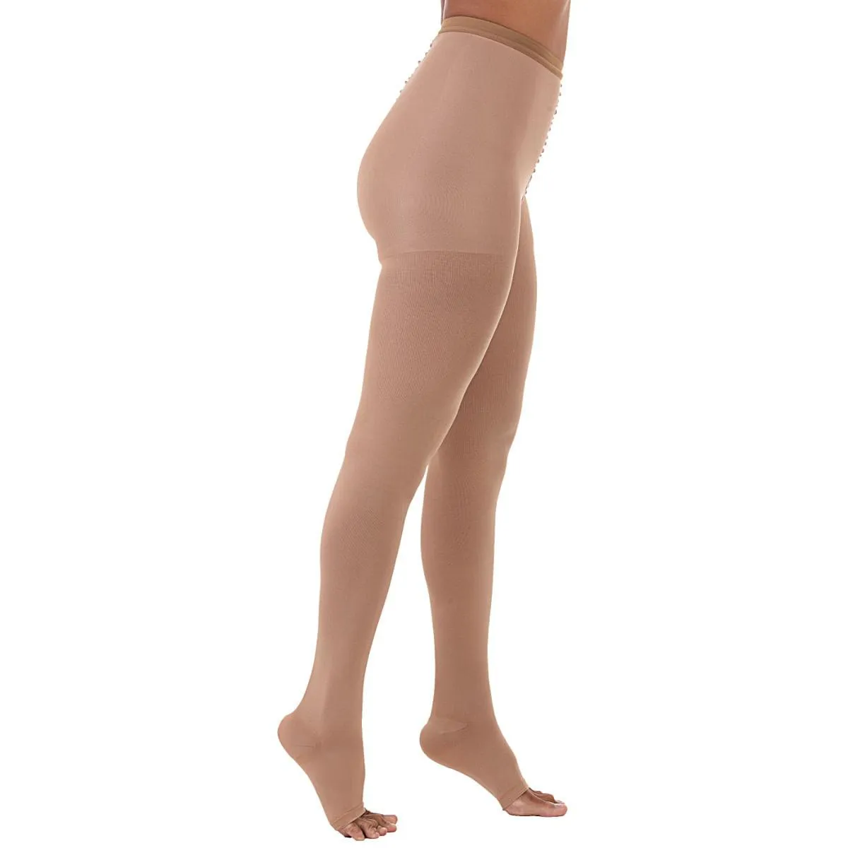 Meia-calça de Compressão Venosan Ultraline 4000 20-30mmhg Pé Aberto Bege Tam Xg