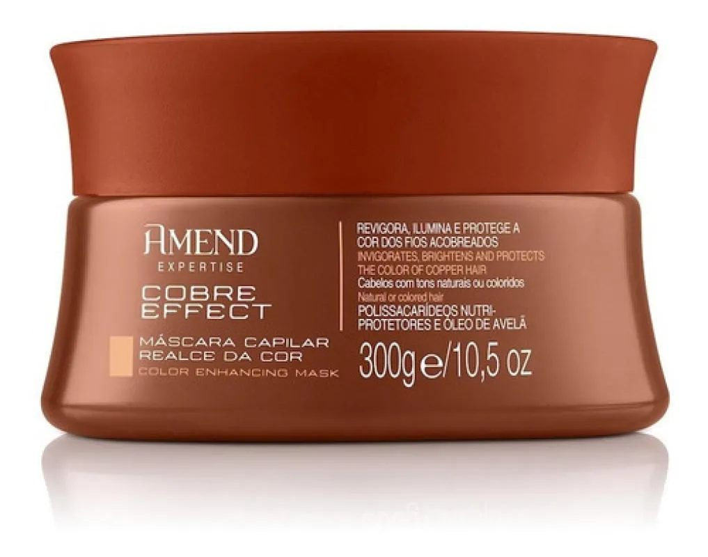 Máscara Realce da Cor Cobre Effect Ruiva Amend Cosméticos 300g