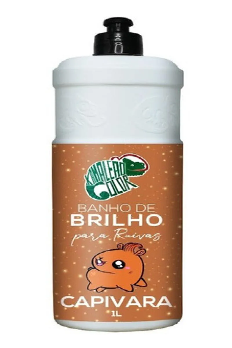 Banho de Brilho para Ruivas Capivara Kamaleão Color 1 Litro