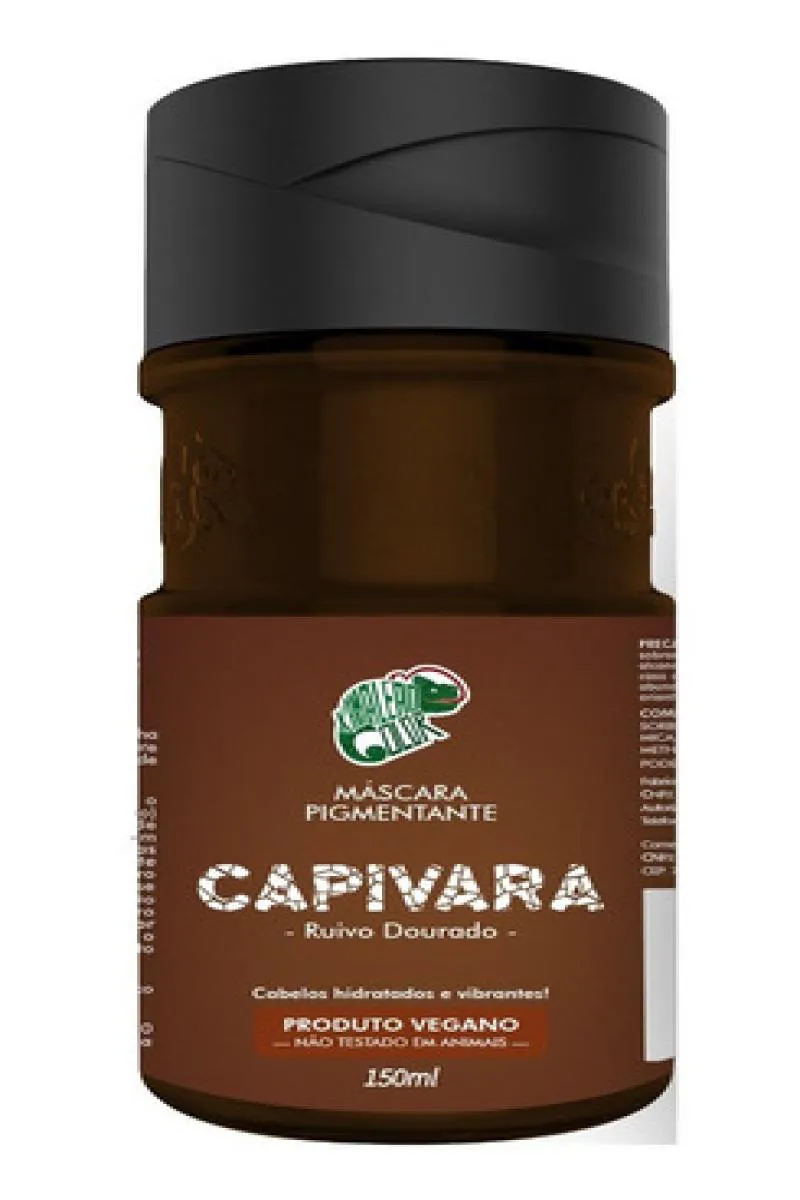 Máscara Tonalizante Capivara Kamaleão Color Ruivo Dourado 150ml