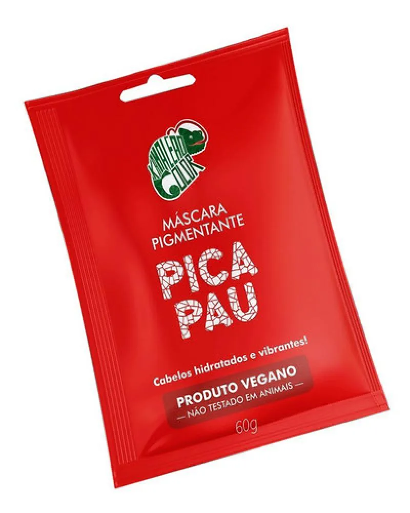 Sachê Máscara Tonalizante Pica Pau Vermelho Kamaleão 60g