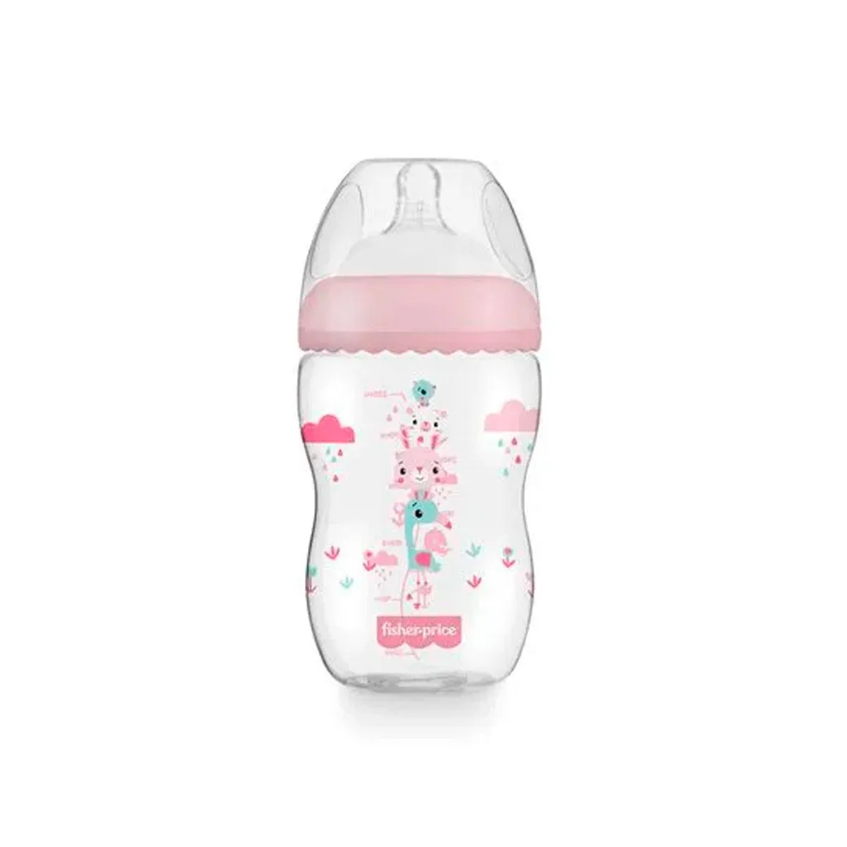 Mamadeira Fisher Price First Moments Rosa Algodão Doce 330ml
