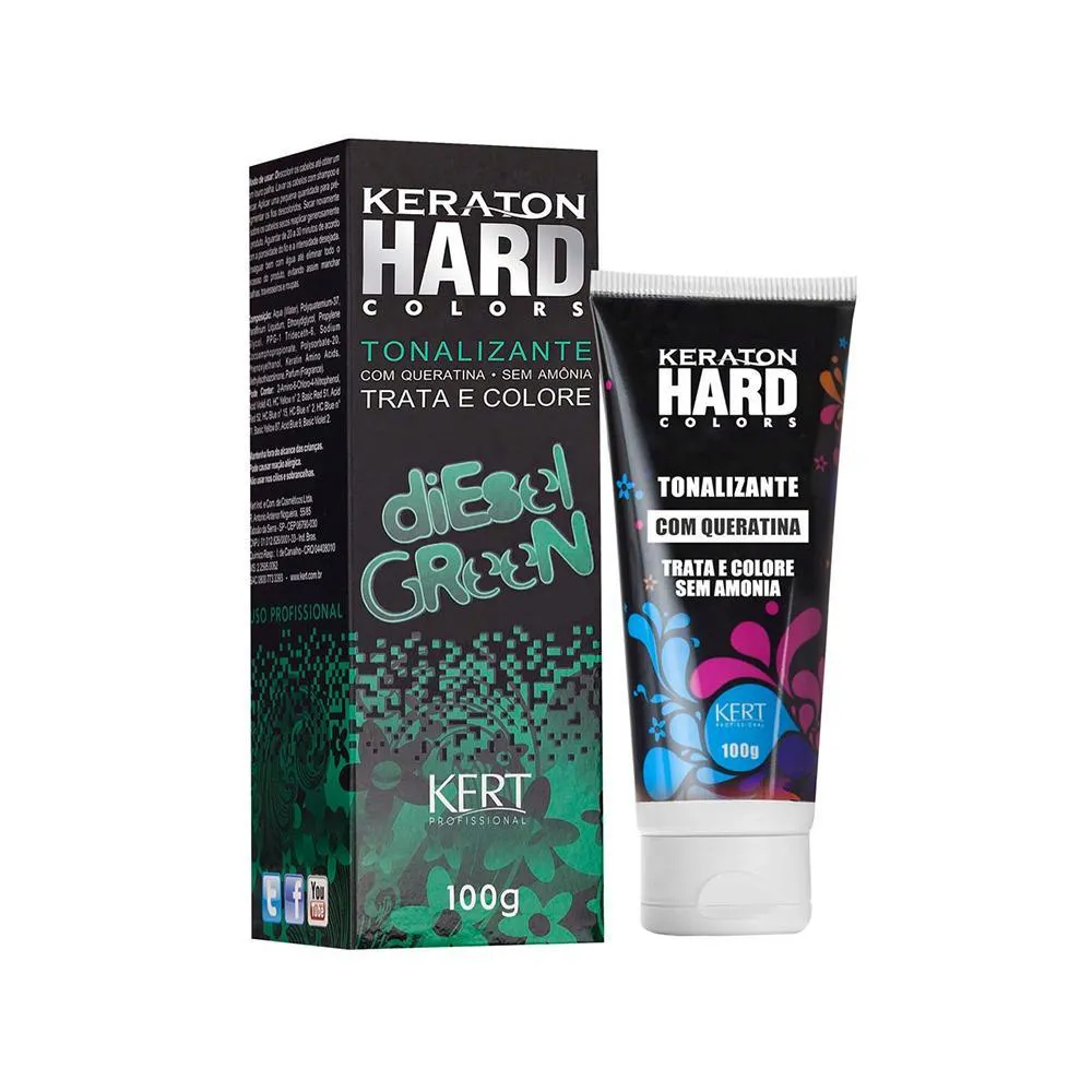 Tonalizante Keraton Hard Color Diesel Green - 100G