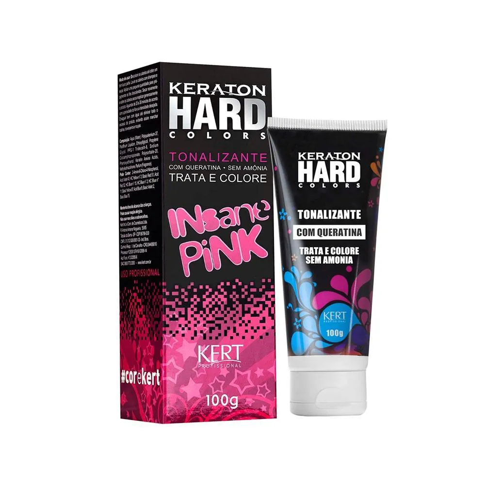 TONALIZANTE KERATON HARD COLOR INSANE PINK - 100G