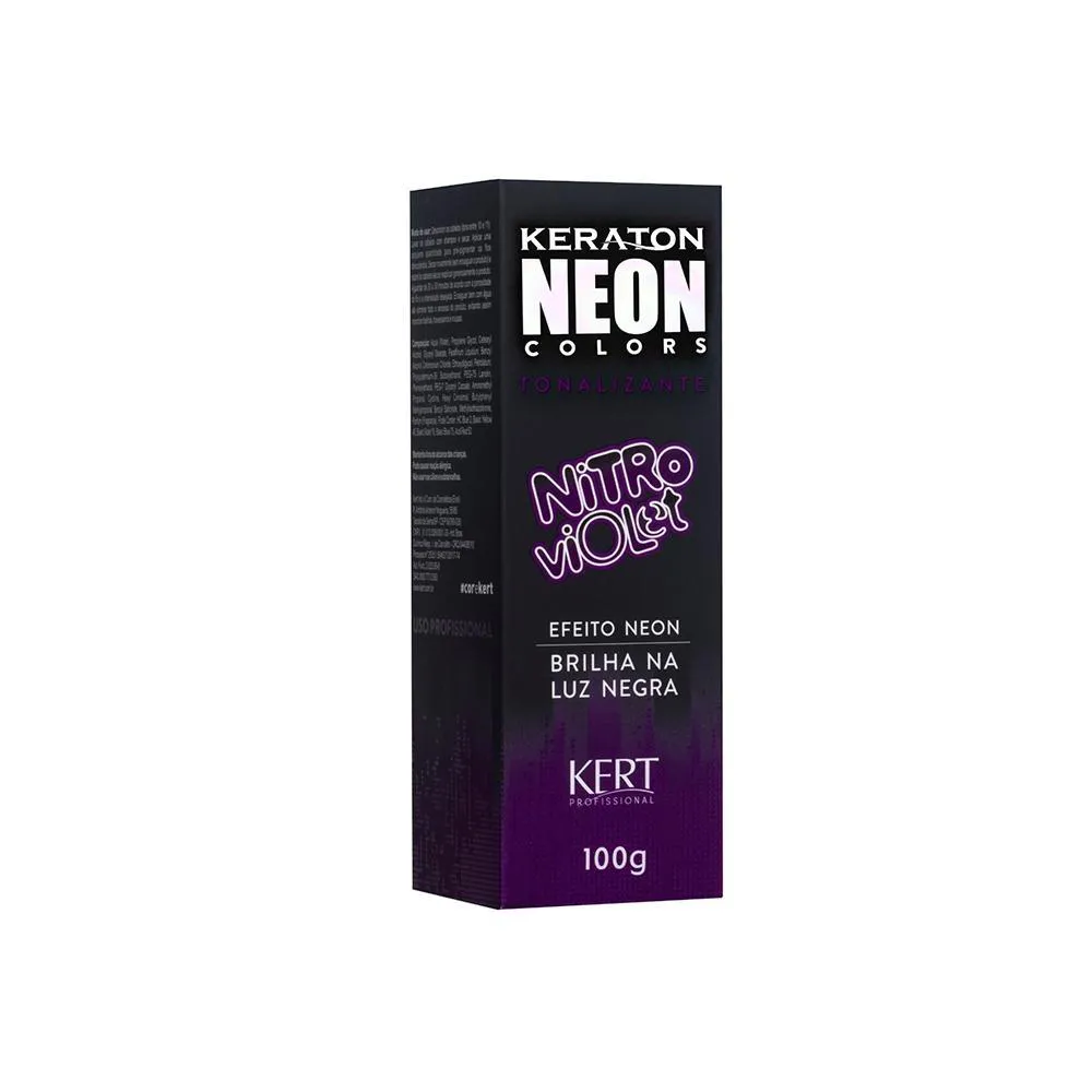 Tonalizante Keraton Hard Color Neon Nitro Violet - 100G