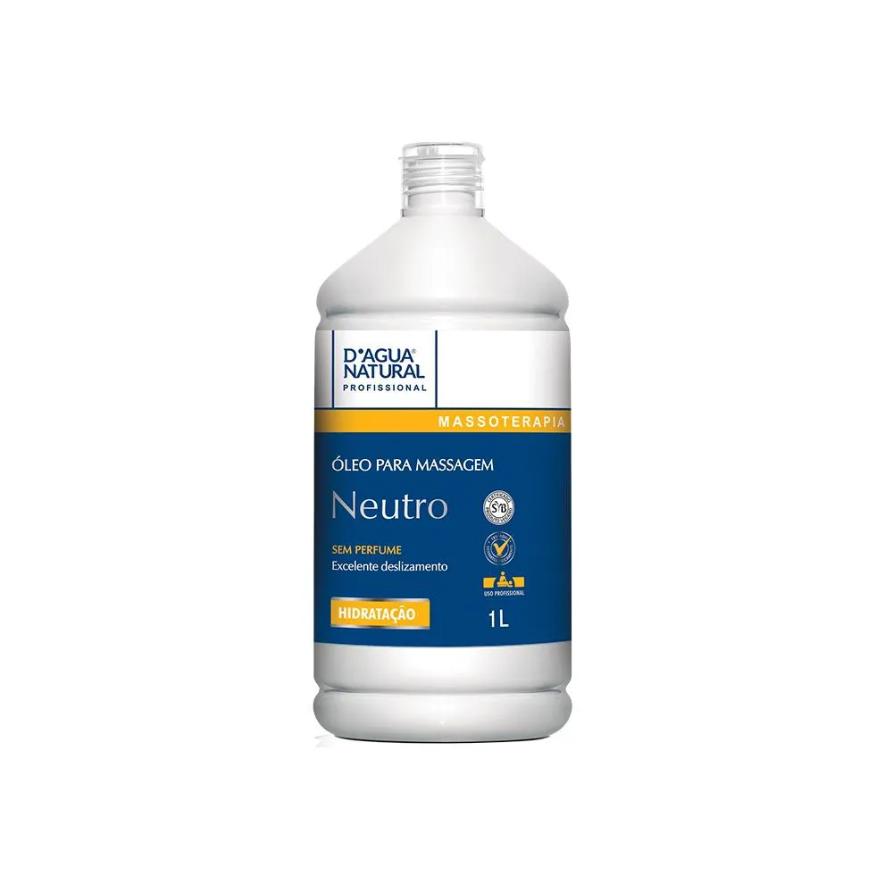 ÓLEO PARA MASSAGEM CORPORAL D’áGUA NATURAL NEUTRO – 1000ML