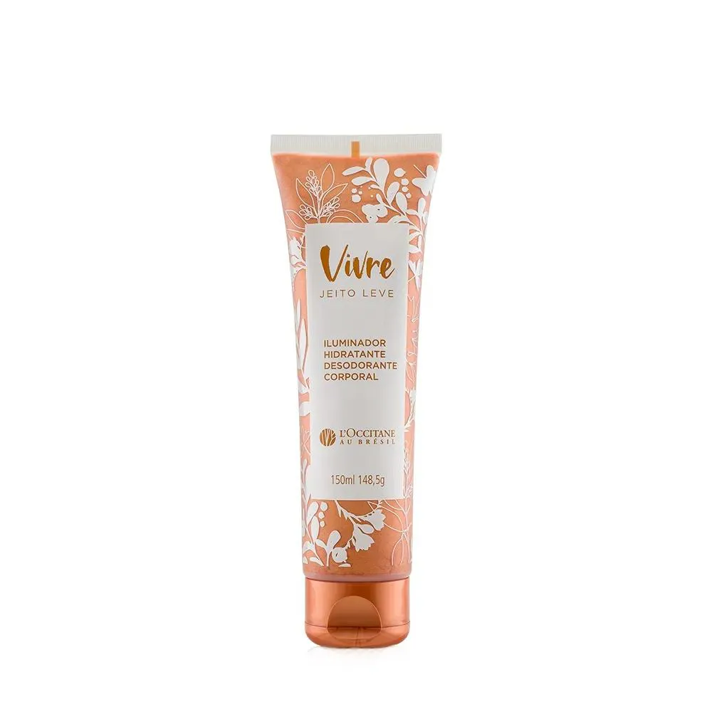 L'occitane Au Brésil Vivre Jeito Leve Iluminador Hidratante Desodorante Corporal 150ml