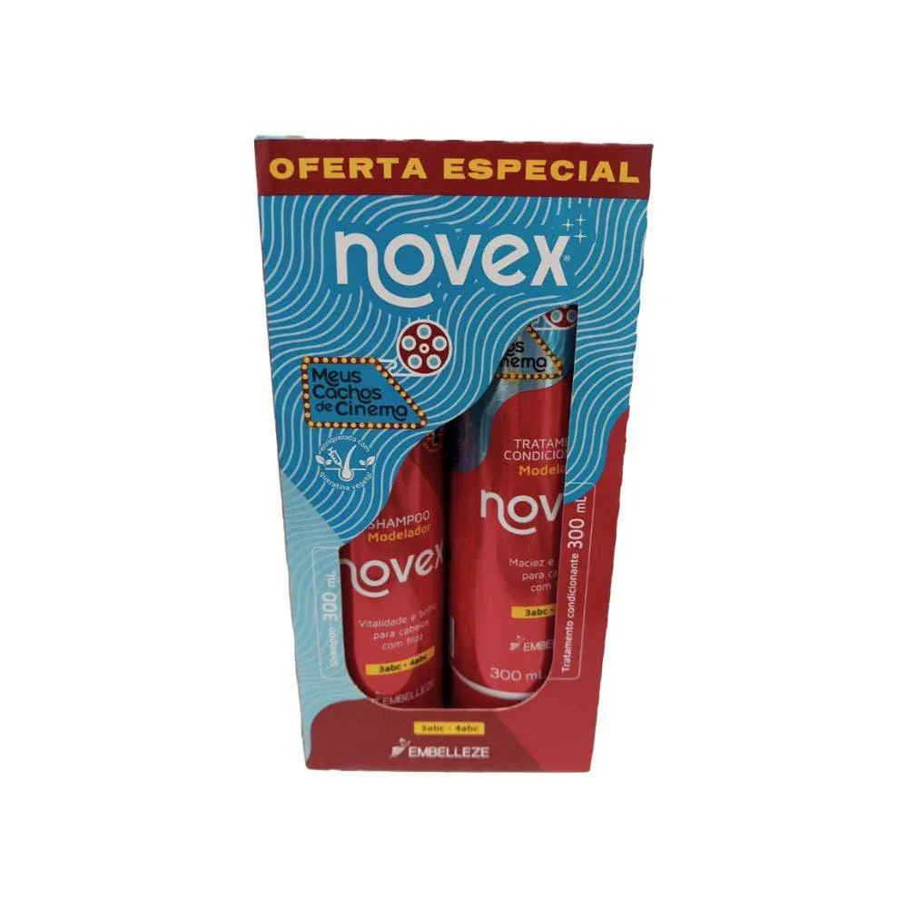 Kit Shampoo + Condicionador Novex Meus Cachos de Cinema