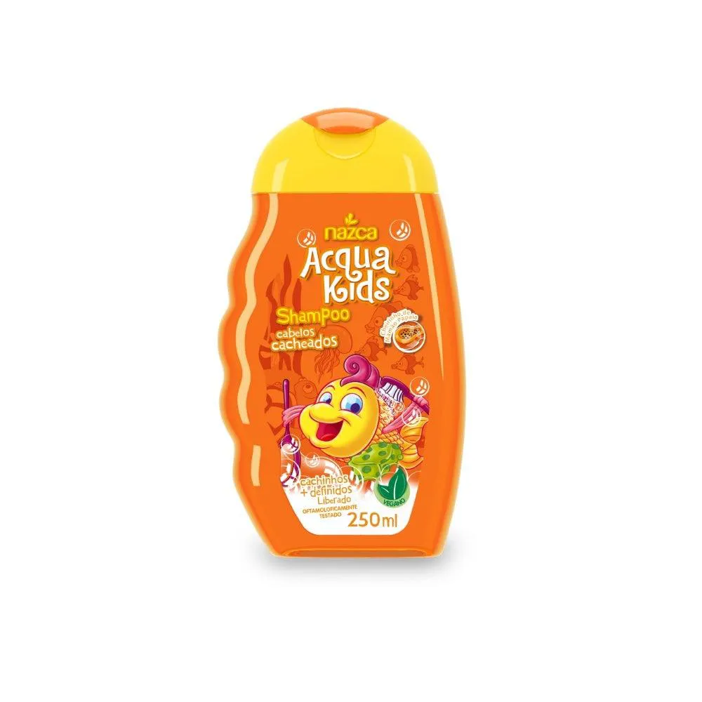 Shampoo Nazca Acqua Kids Cabelos Cacheados Hidratação 250ml