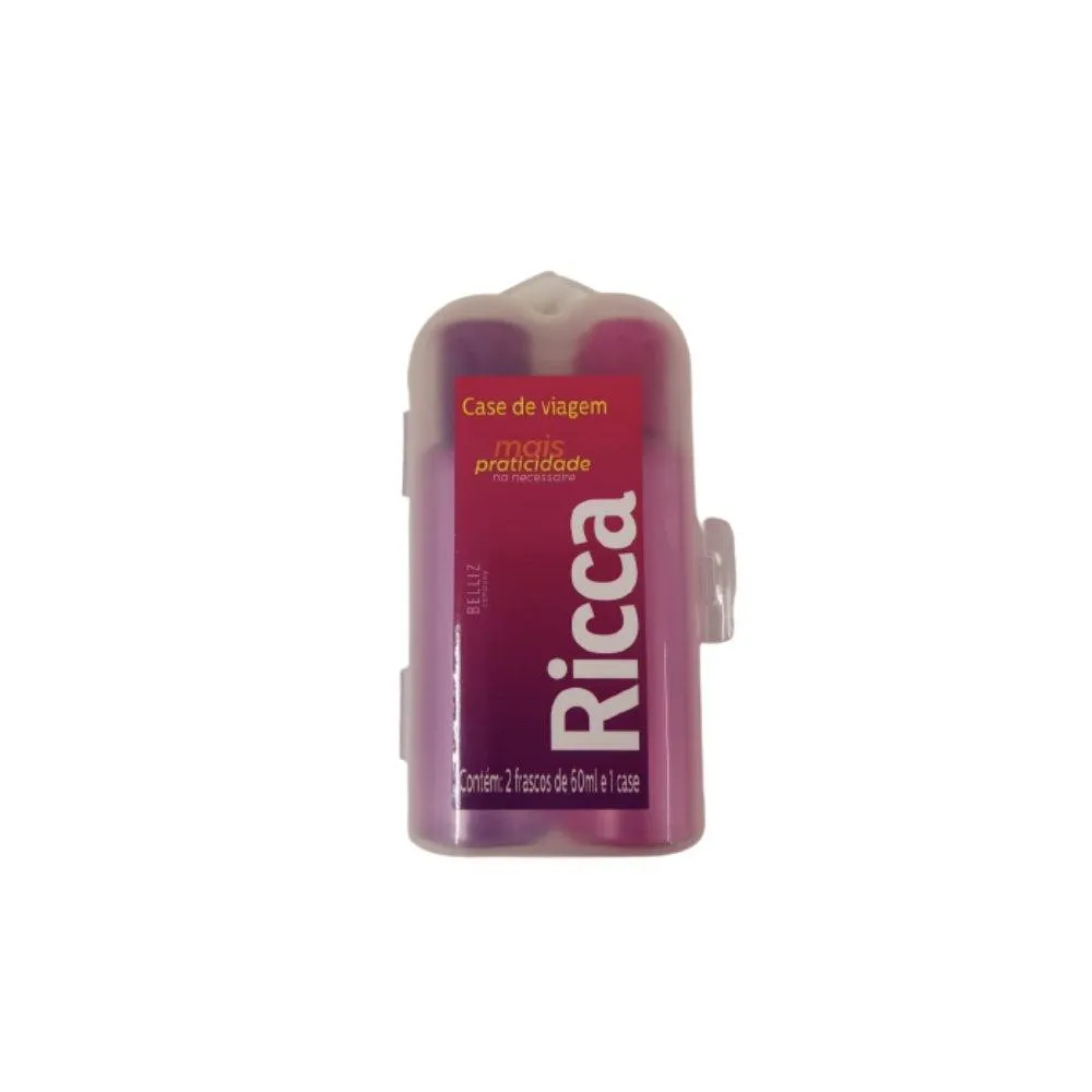Kit Viagem Ricca Case C/2 Frascos