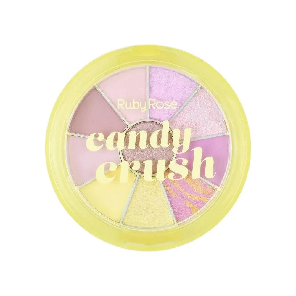 Paleta Sombra Iluminador Ruby Rose Candy Crush