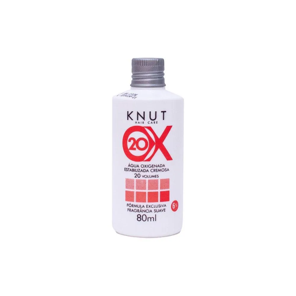 Água Oxigenada Estabilizada Cremosa 20VOL 6% Knut 80ML