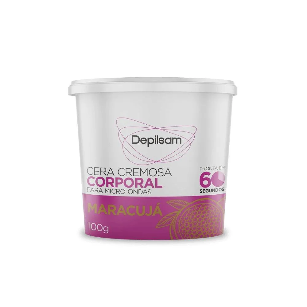 Cera Depilatória de Microondas Depilsam Maracujá 100g