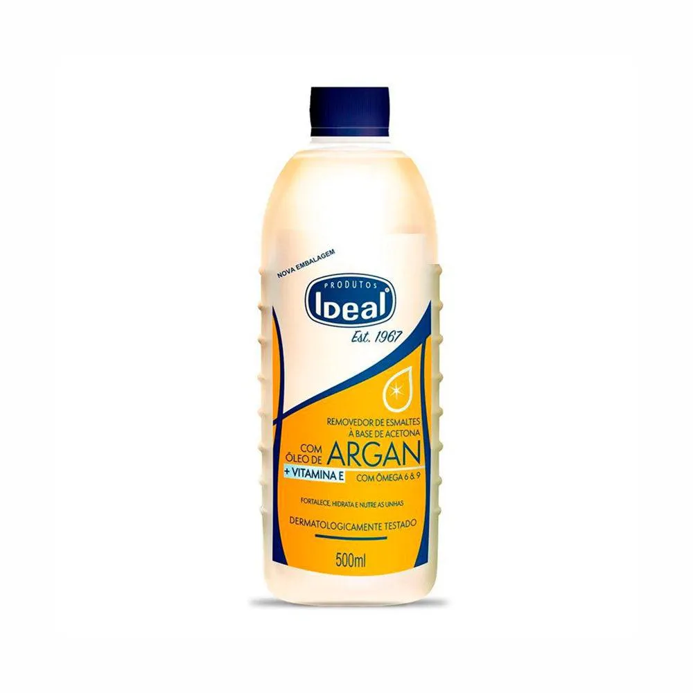 Removedor de Esmalte Ideal com Óleo de Argan 500ml