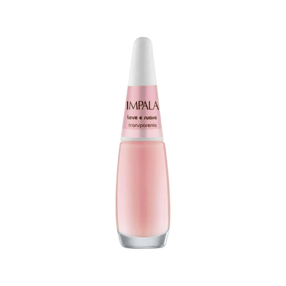 Esmalte Impala Coleção a Cor da Sua Moda Transparente Leve e Suave 7,5ml