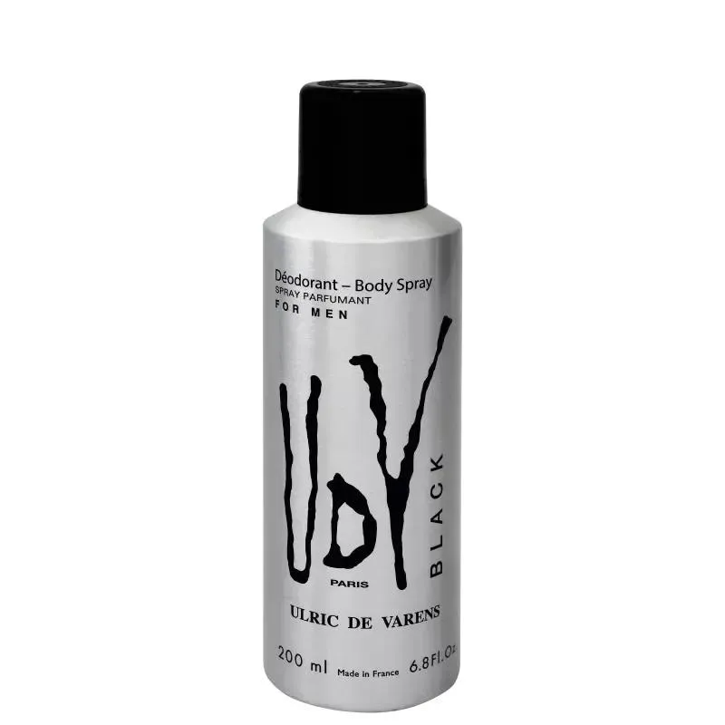 Deodorant Udv Black Body Spray 200ml