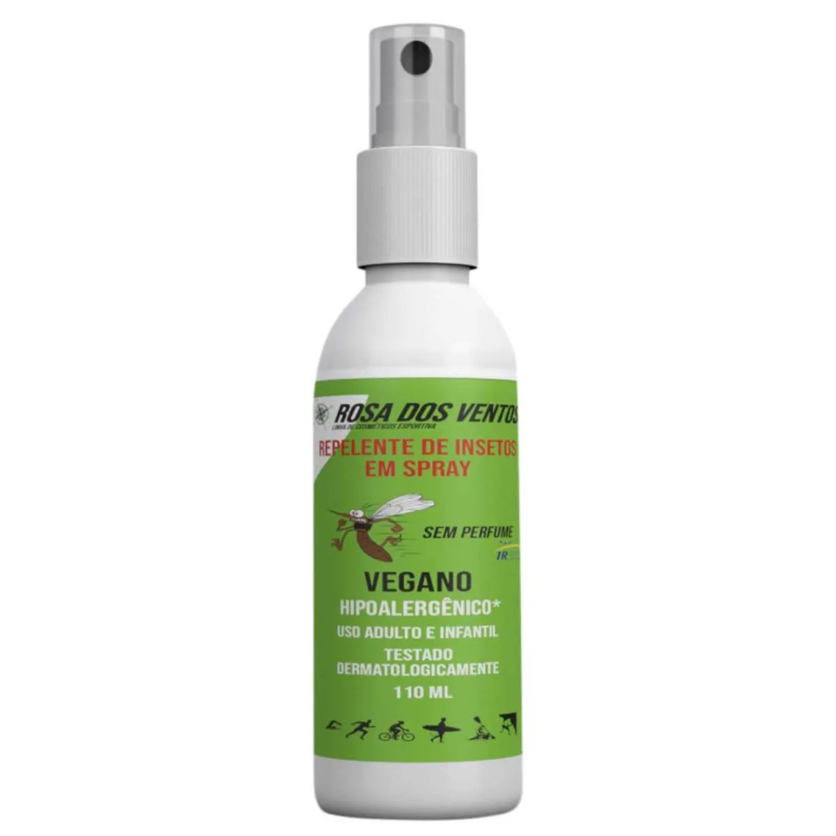 Repelente Spray 10 Horas De Proteção 110 Ml - Rosa Dos Ventos