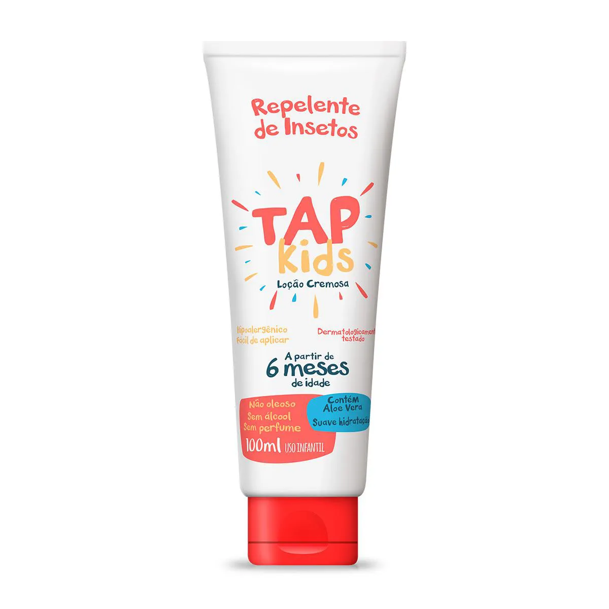 Repelente de Insetos Infantil Tap Kids 15% de IR3535 Loção Cremosa 100ml