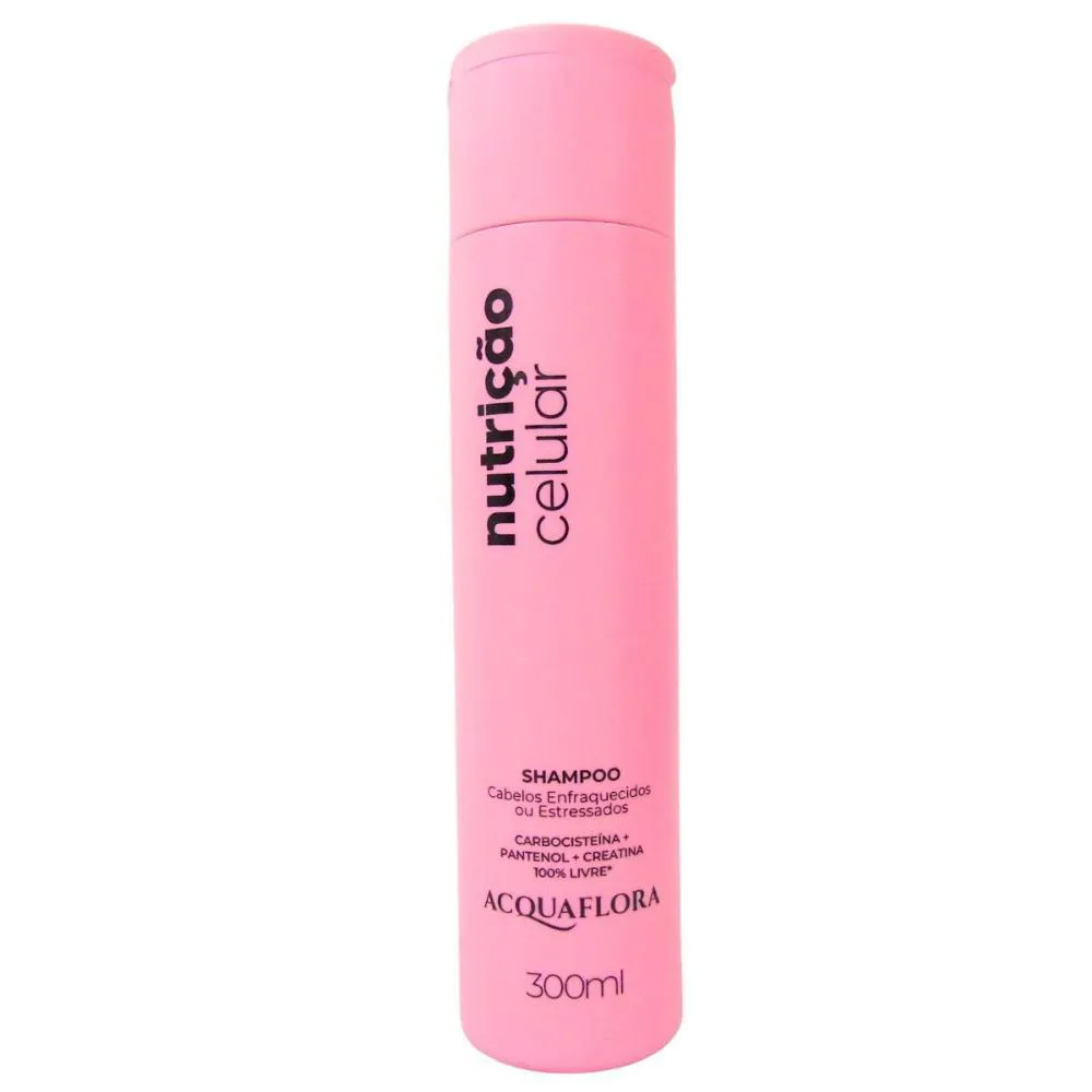 Shampoo Acquaflora Nutrição Celular Fortalecimento 300ml