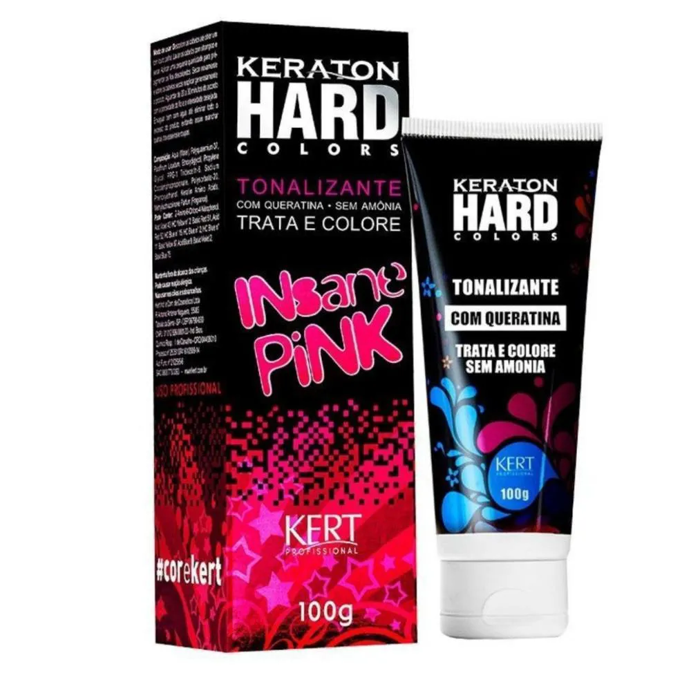 Kert Keraton Hard Colors Tonalizante Insane Pink 100g