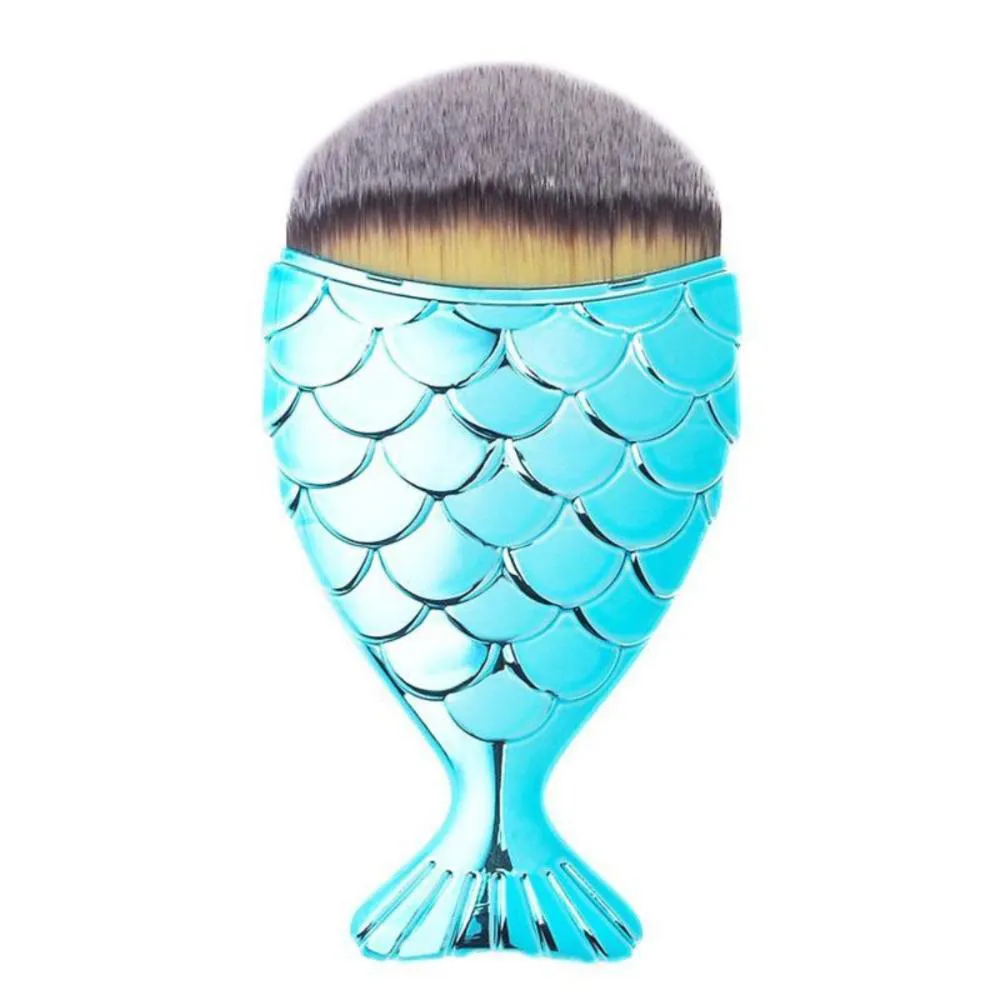 Pincel para Maquiagem Le Vangee Mermaid Lovers Azul Turquesa