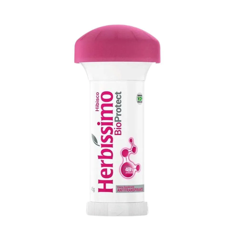 Desodorante Antitranspirante Creme Twist Herbíssimo Hibisco 45g