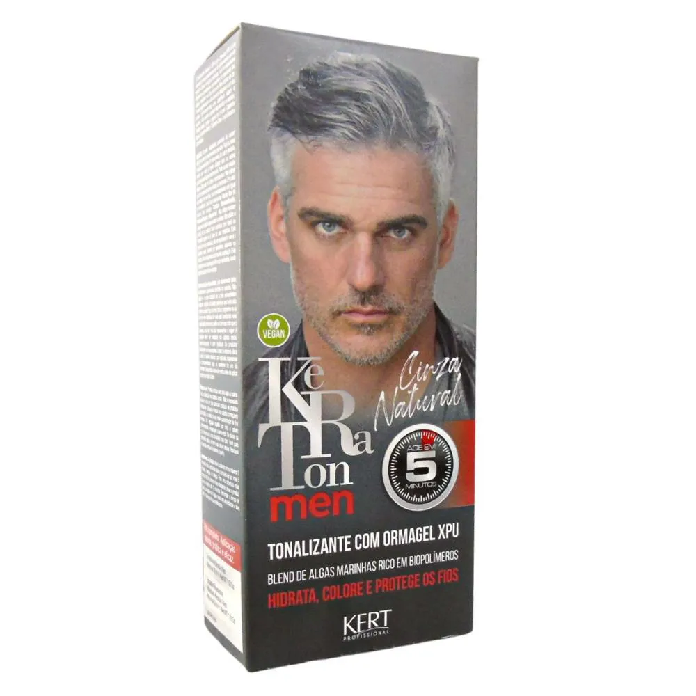 Tonalizante Keraton Men Cinza Natural Kert