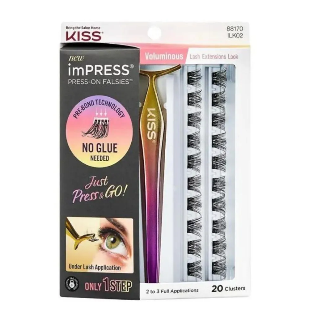 Cílios Autocolantes Kiss New York Impress Voluminous Ilk02