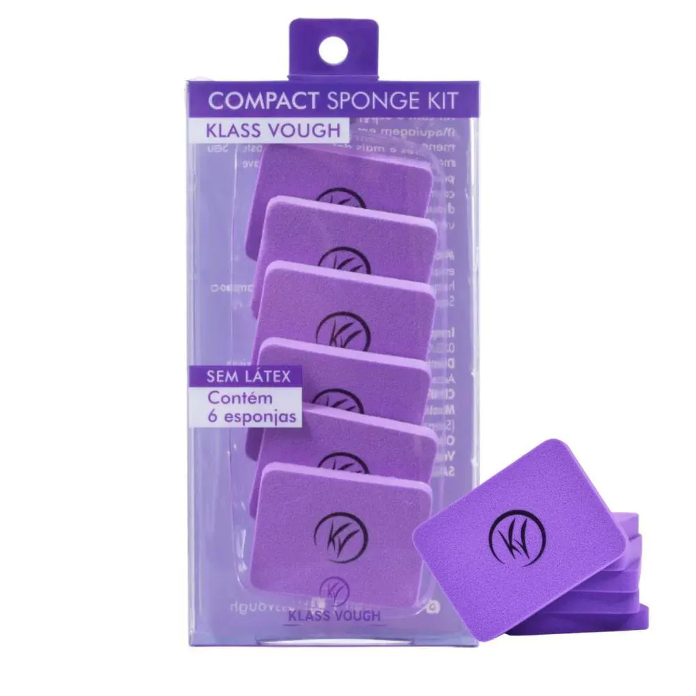 Kit Esponja Klass Vough Compact Sponge C/6 G002