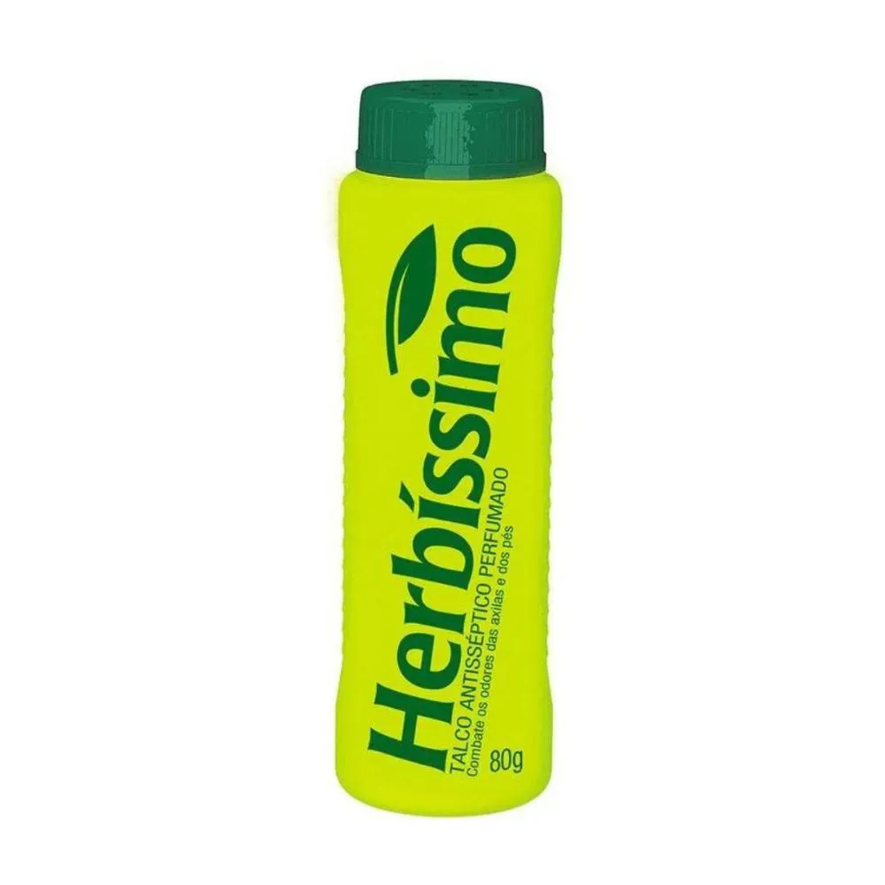 Talco Herbíssimo Antisséptico Perfumado Adulto 80g