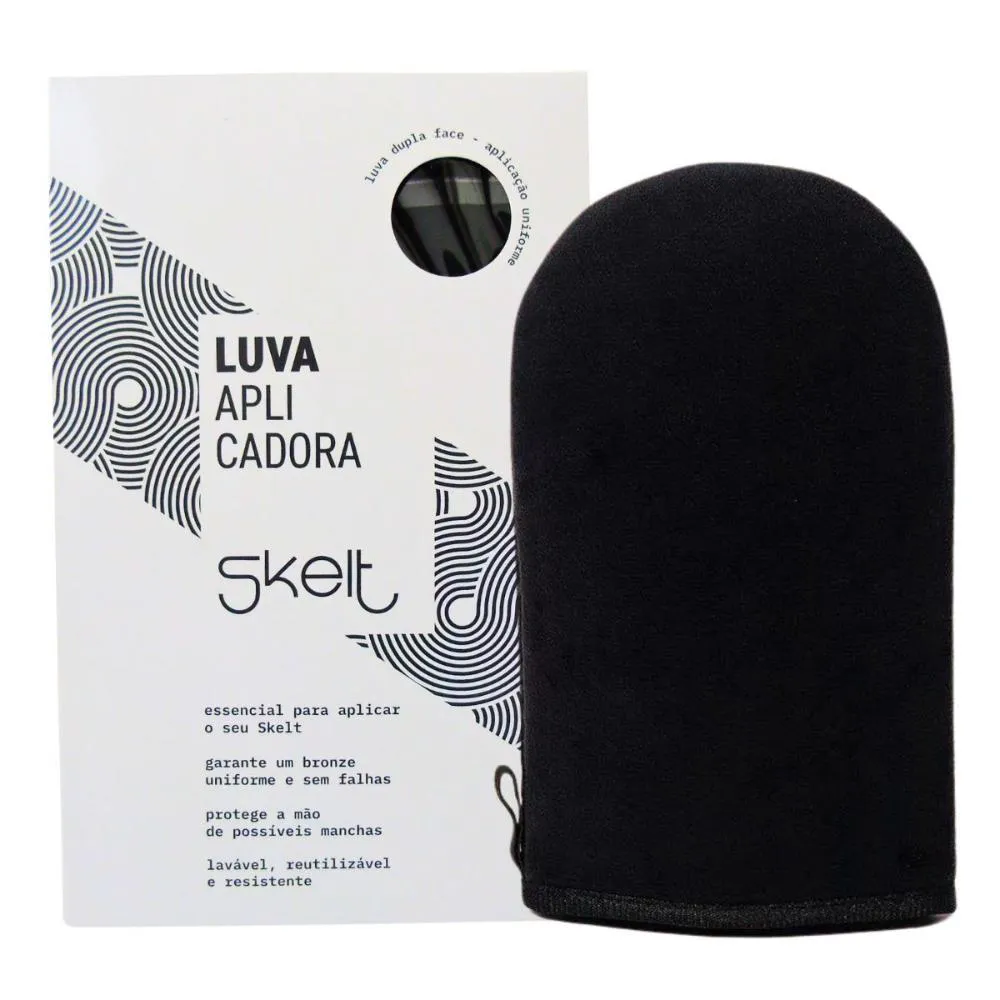 Luva Aplicadora de Autobronzeador Skelt Preta