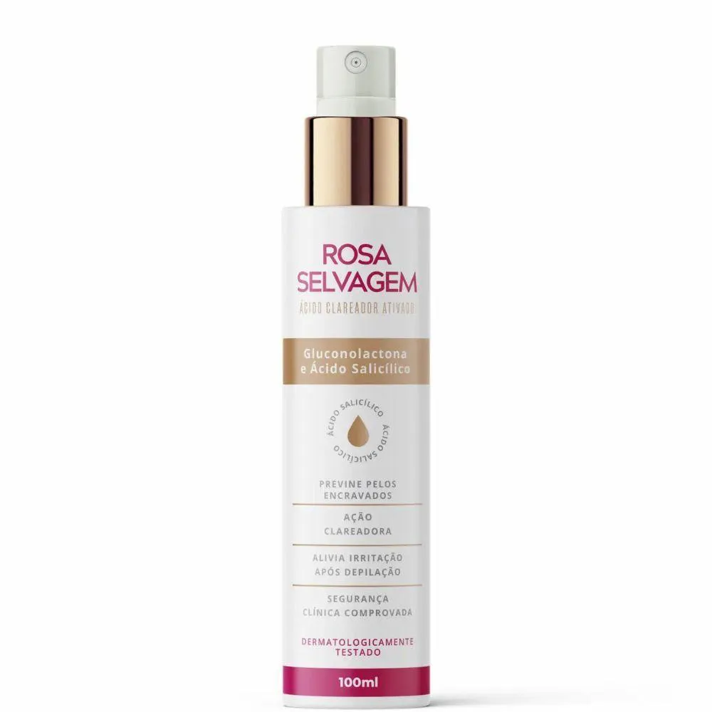Ácido Clareador Ativado Rosa Selvagem 100ml