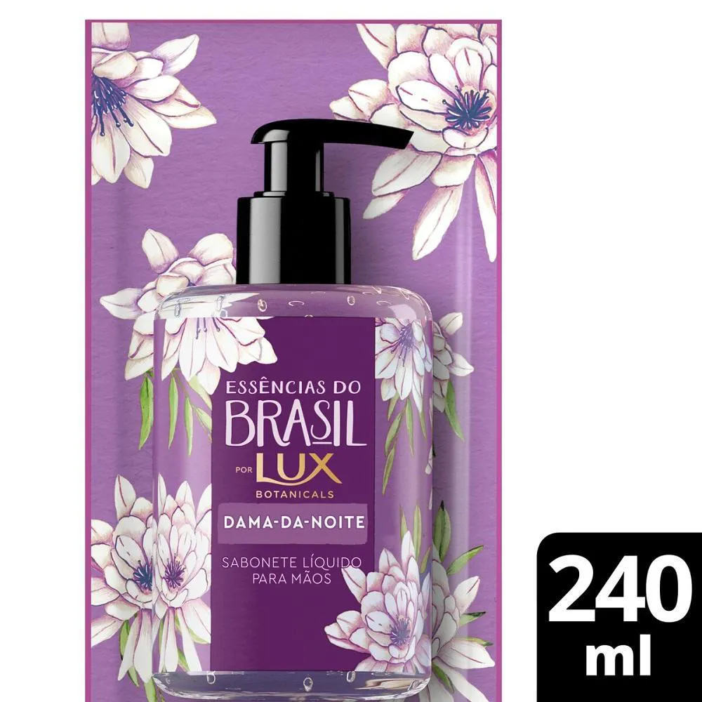 Refil Sabonete Líquido Lux Essências Do Brasil Dama Da Noite 240Ml