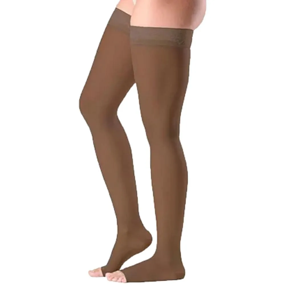 Meia 7/8 Ever Sheer 20-30 Mmhg Aberta Chocolate Tam M3