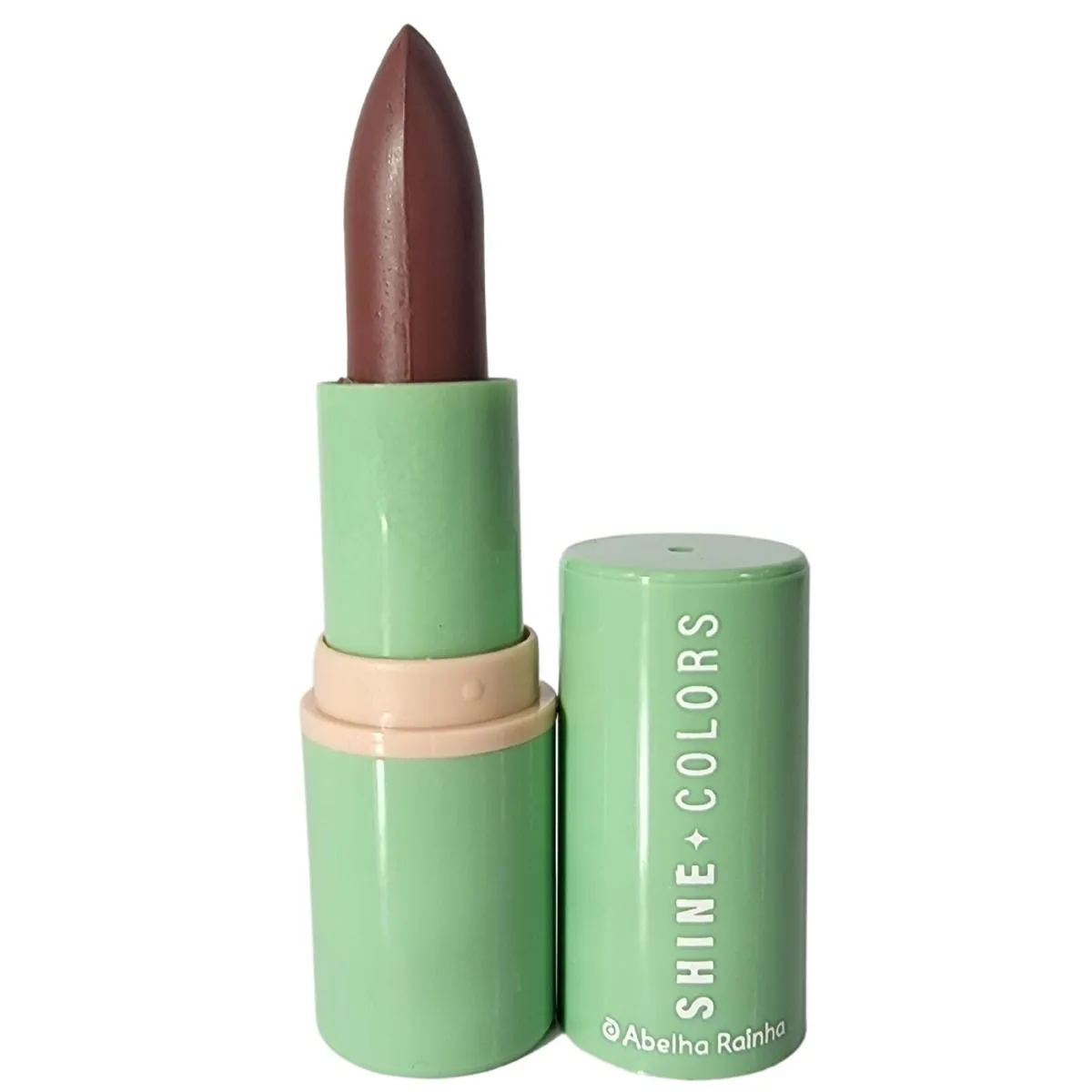 Batom Brilho e Sabor Chocolate Fps 15 Shine Colors Abelha Rainha 3,7g