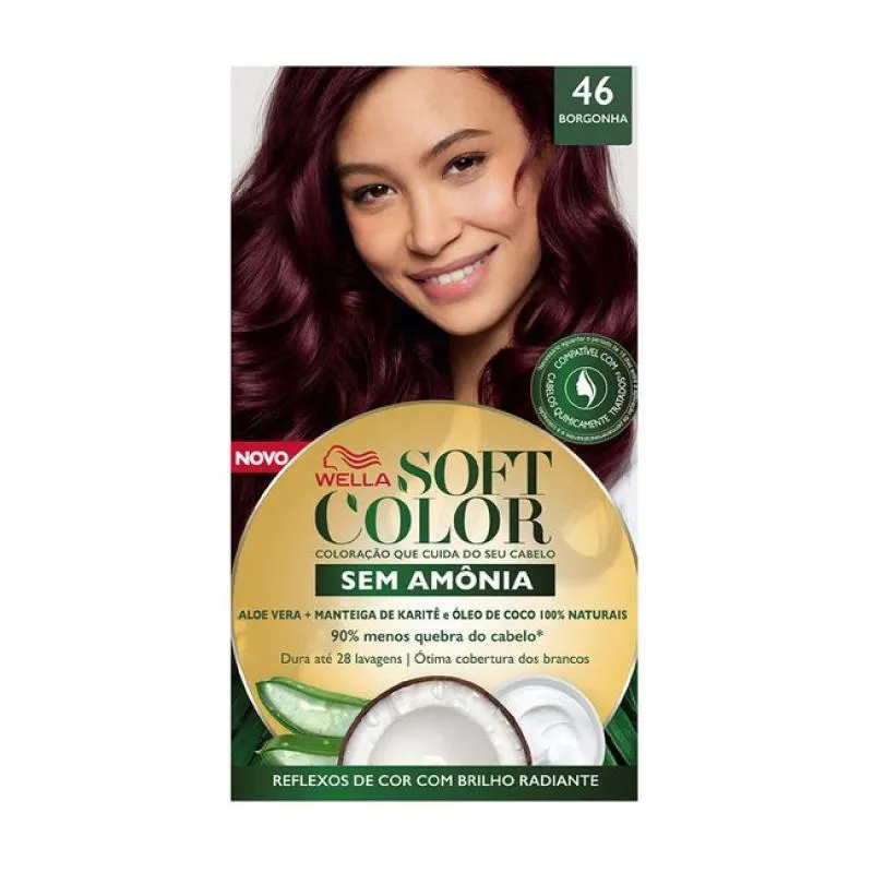Tinta de Cabelo Soft Color Borgonha 46 35g