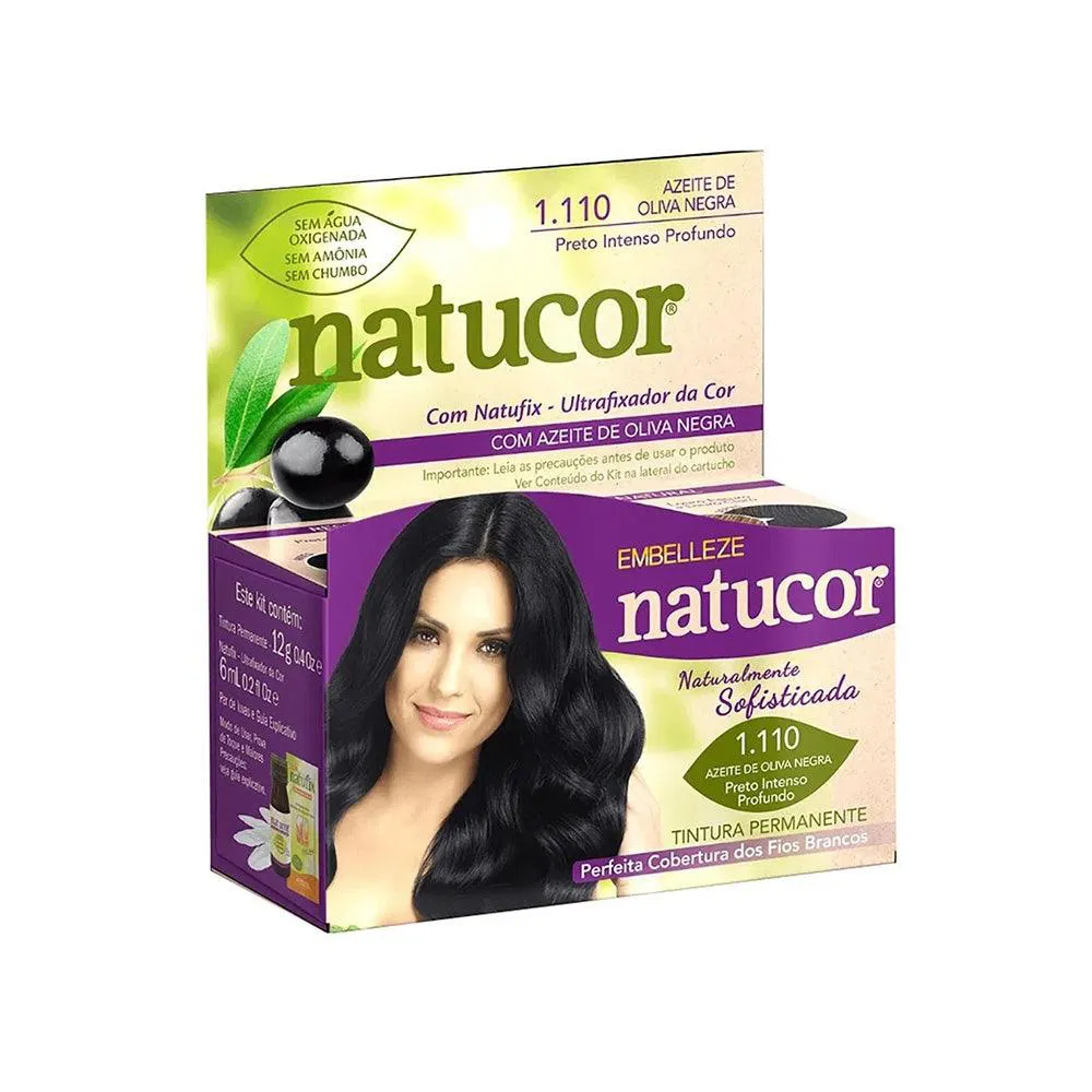 Tonalizante Natucor 1.110 Azeite de Oliva Negra