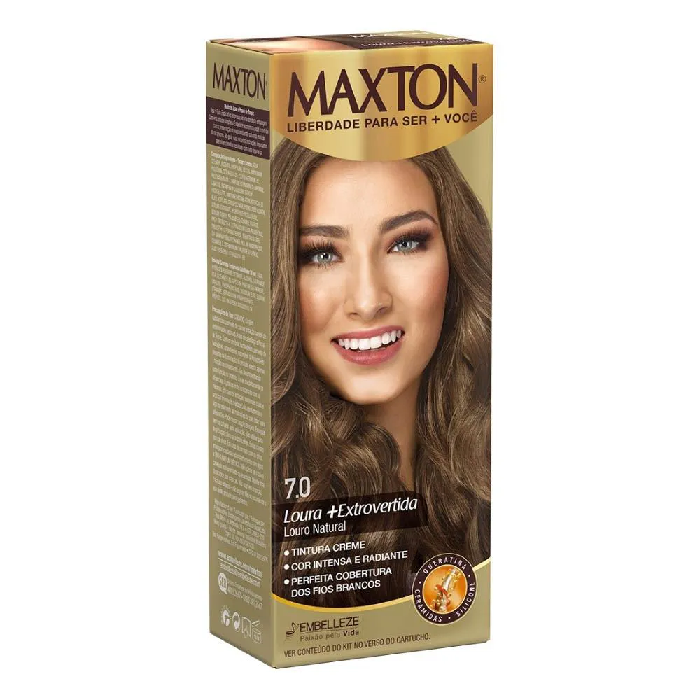 Tinta Maxton 7.0 Louro Natural 60g+ox