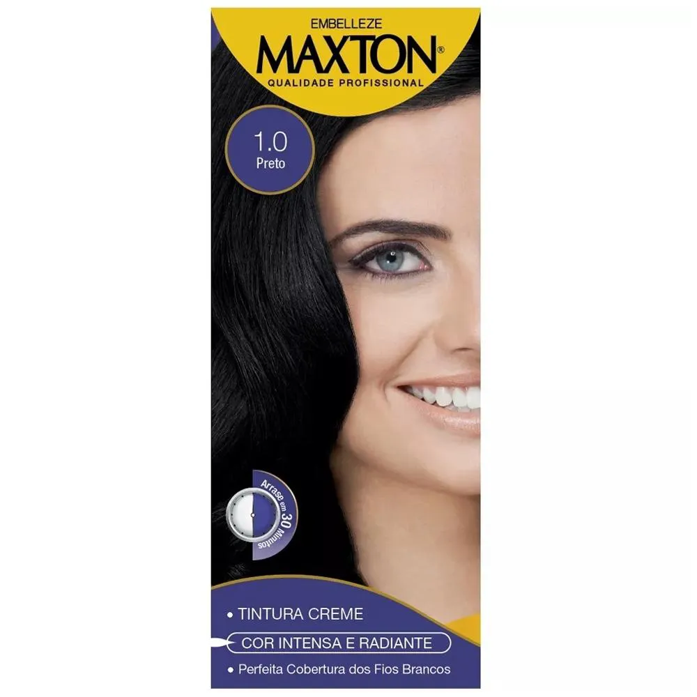 Kit Coloração Maxton Preto 1.0 1 Unidade