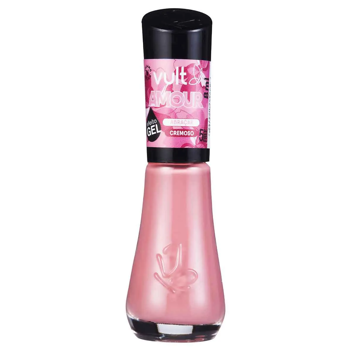 Esmalte Cremoso Vult 5 Free Amour Efeito Gel 8ml - Abraçar