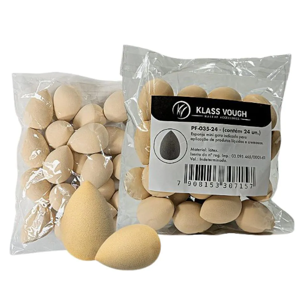 Esponja Mini Gota Klass Vough com 24un Pf-035-24